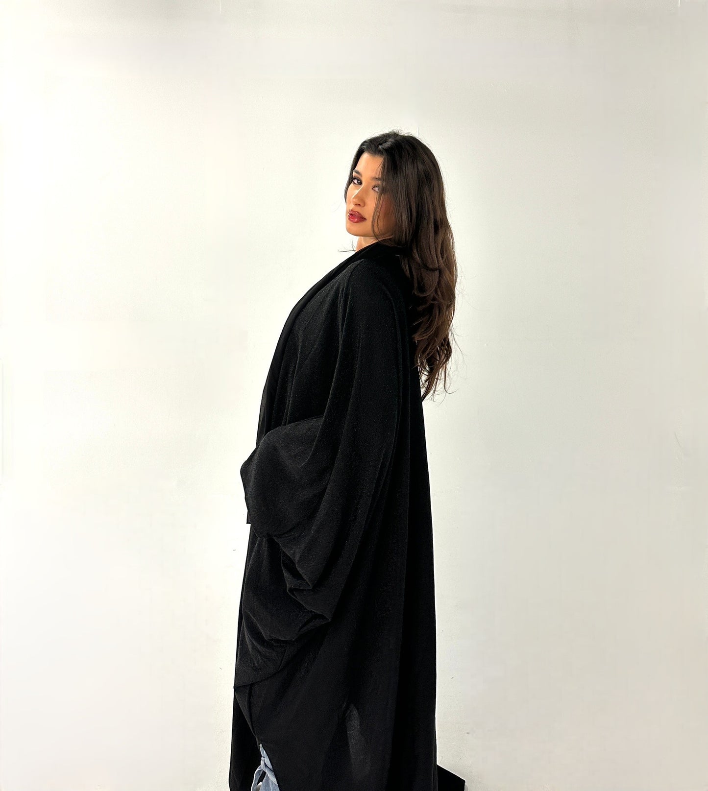 Midnight Sparkle Elegance Abaya