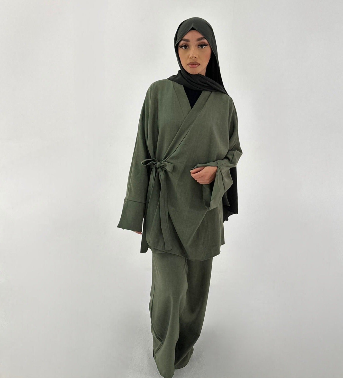 Olive Elegance Co-ord 2 Piece Set