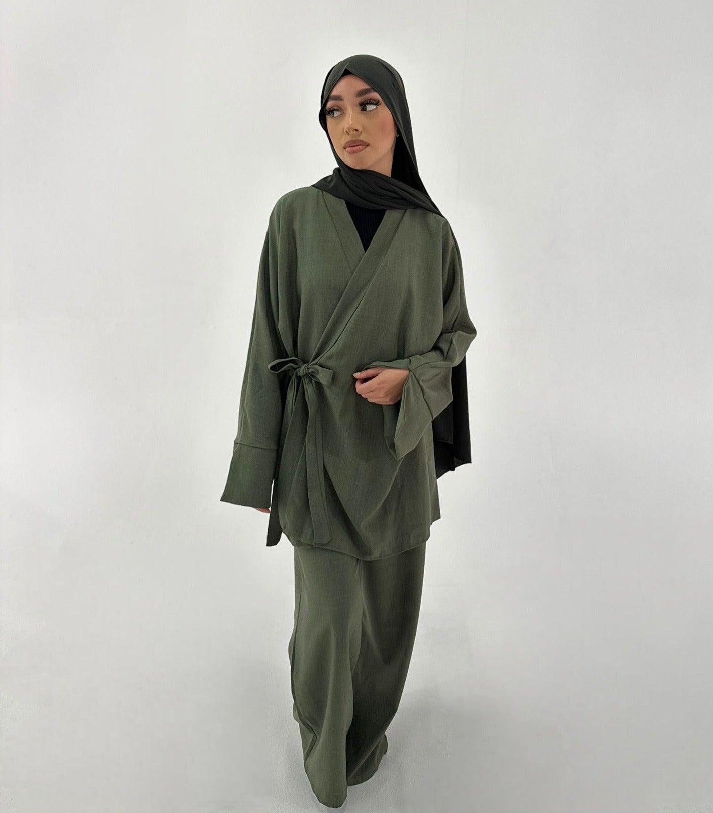 Olive Elegance Co-ord 2 Piece Set