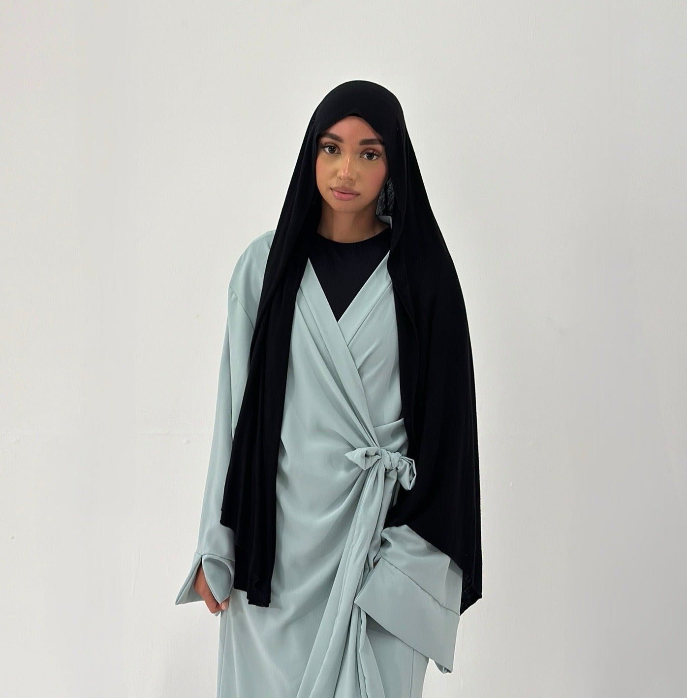 Enchanted Mint Green Abaya